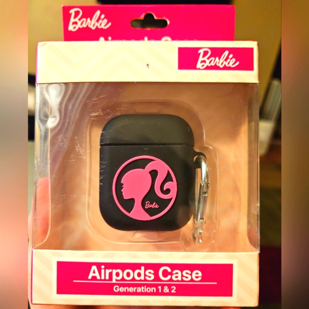 AirPod Case Barbie Black and Pink NEW 1 & 2 generation